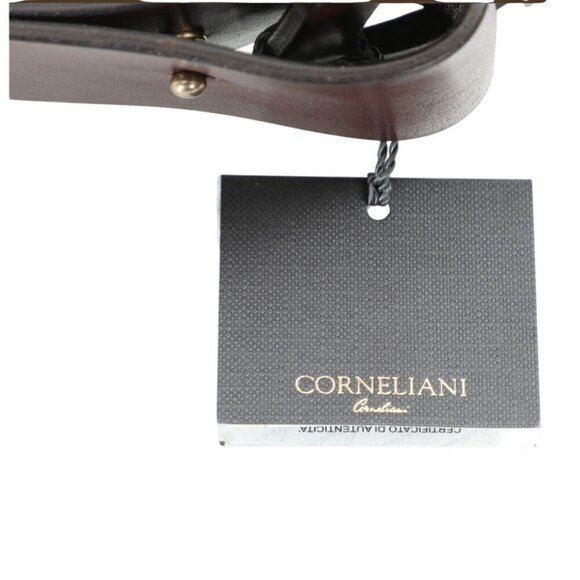 NWT Corneliani Women’s Wide Leather Statement Belt US 30 IT 75 Brown MSRP $395 main image 5